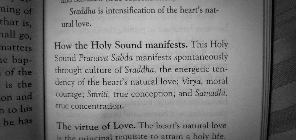 how the Holy Sound manifests